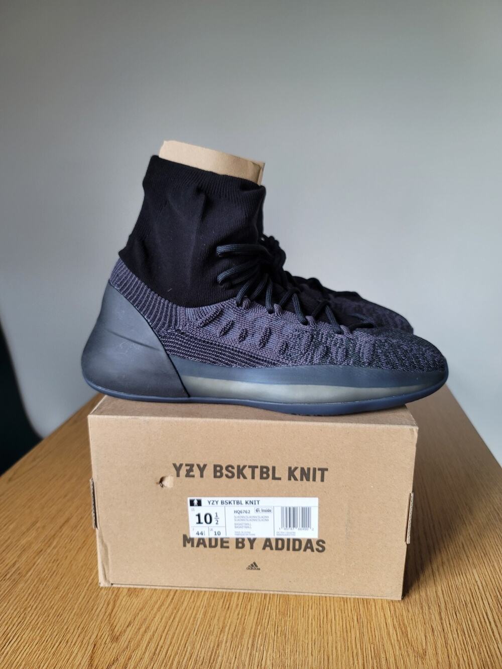 adidas Yeezy Basketball Knit - Slate Onyx - Size 10.5M - HQ6762 - Brand New!